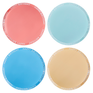 Brights Colorful Assorted Happy Birthday Paper Plates