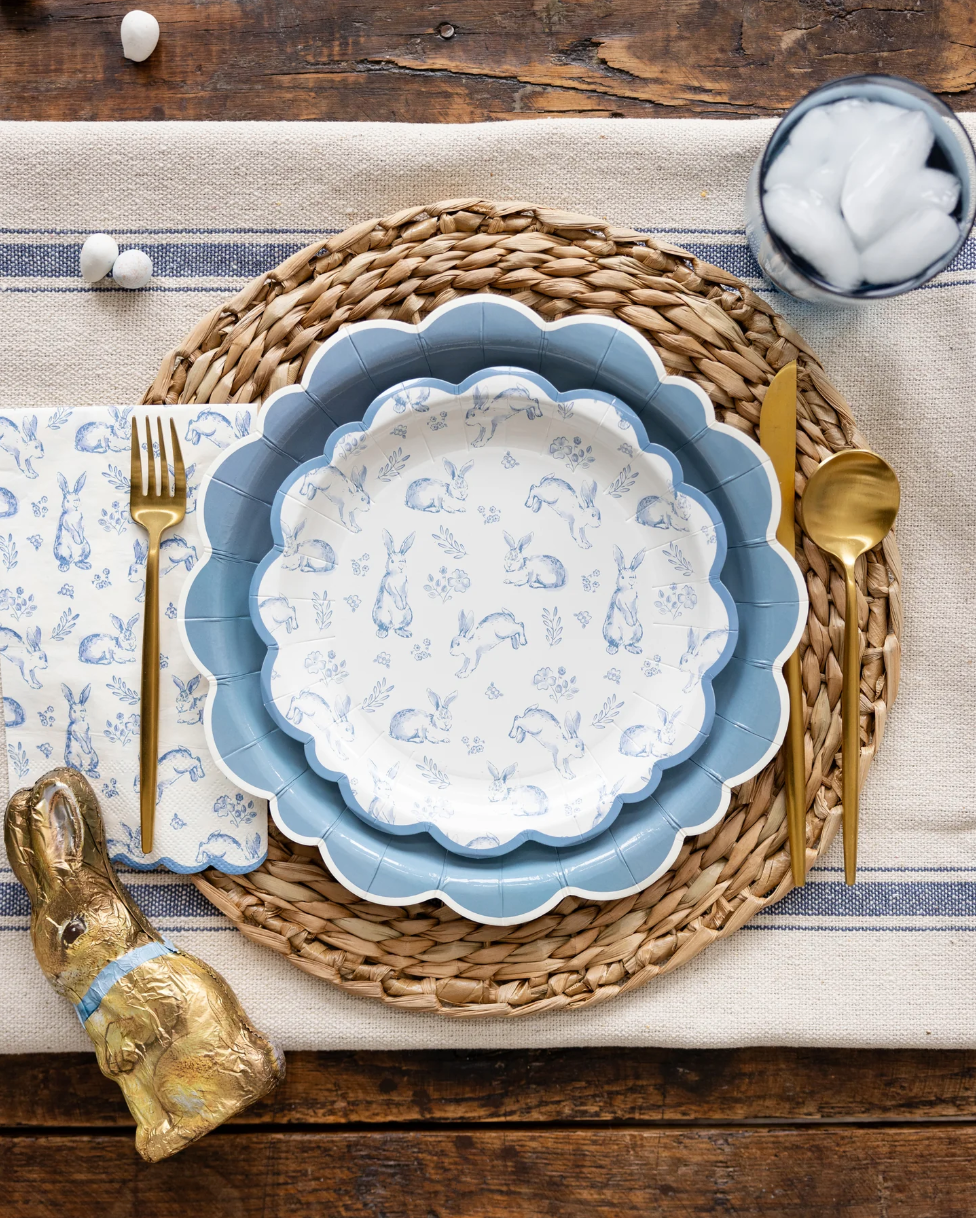 Bunny Toile Guest Towel Napkins - 24pk