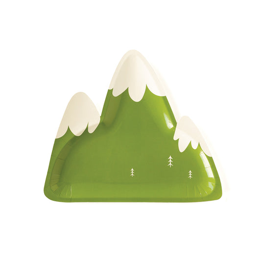 Adventure Mountain Shaped Party Plates - 8pk