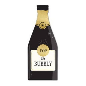 Happy New Year Bubbly Champagne Shaped Paper Napkins