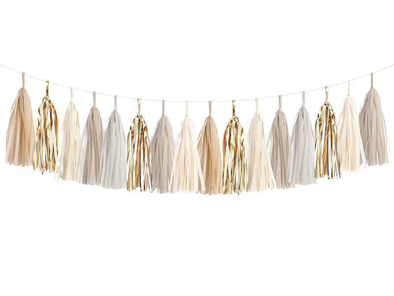 Champagne Neutral Tassel Garland Kit