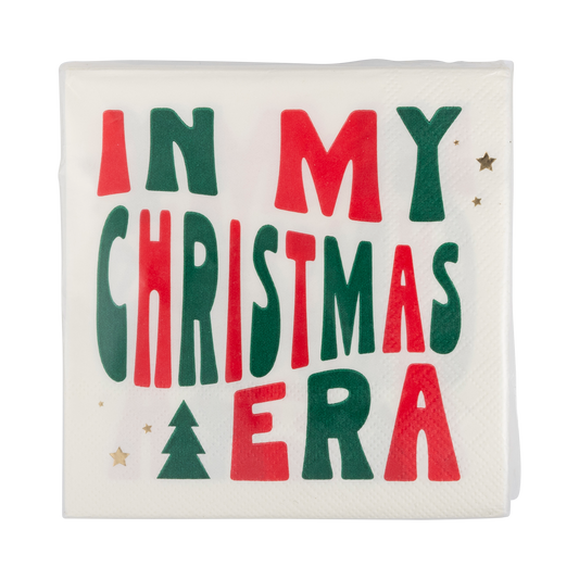 Christmas Era Cocktail Napkins - 24pk