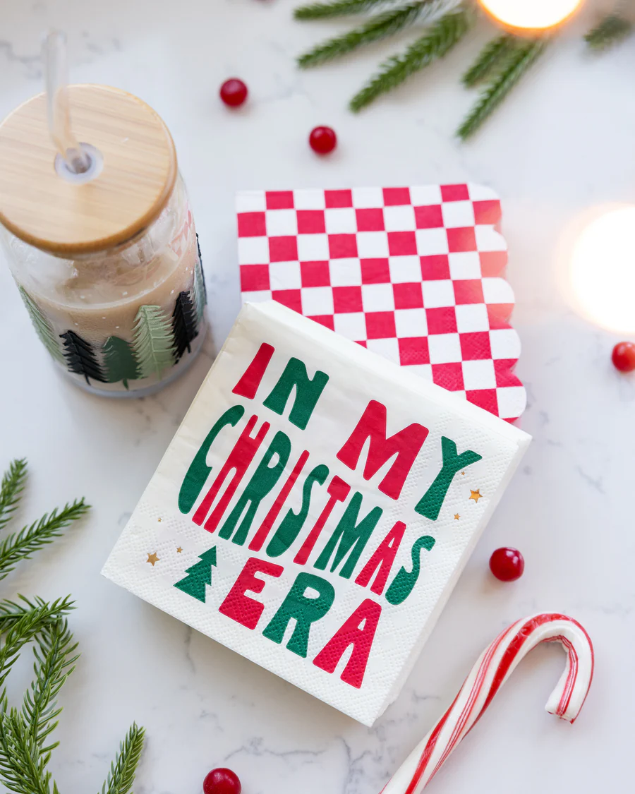 Christmas Era Cocktail Napkins - 24pk