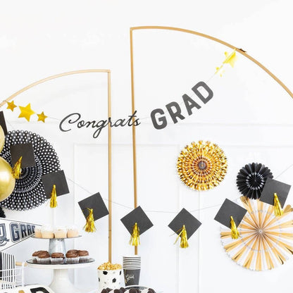 Congrats Grad Cap Banner Set