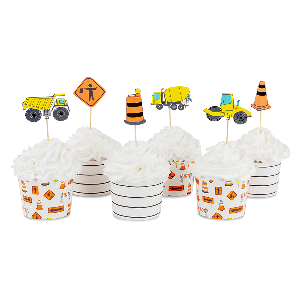 Under Construction Cupcake Decorating Set - 24pk