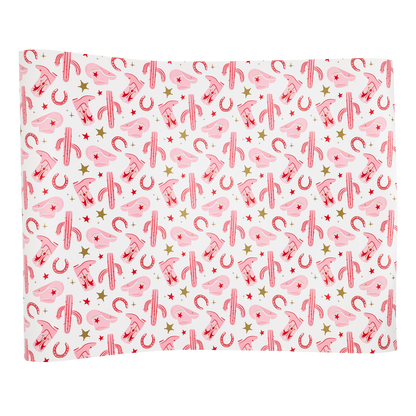 Cow Gal Pattern Paper Table Runner