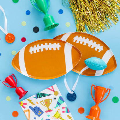 Good Sport Small Football Paper Plates - 8pk