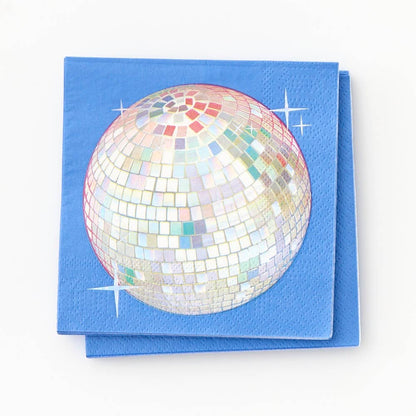 Disco Ball Party Cocktail Napkins - 20pk