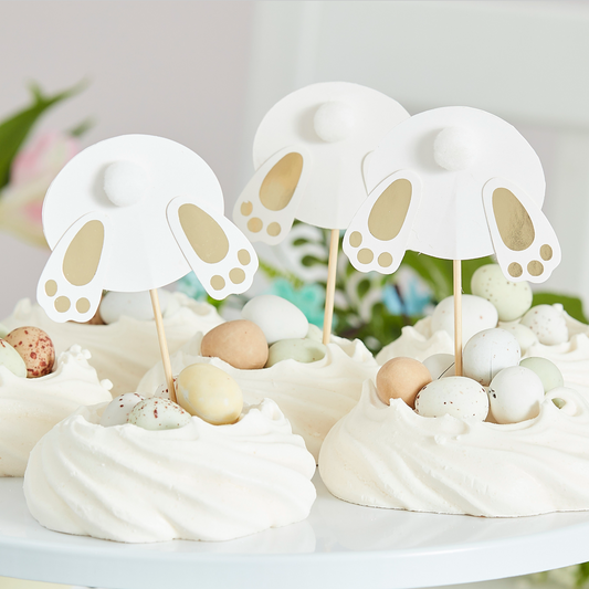 Easter Bunny Bum Cupcake Toppers