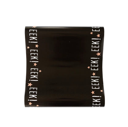 Eek! Halloween Black Paper Table Runner