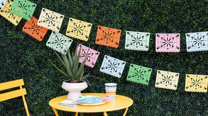 Fiesta Papel Picado Multicolor Banner