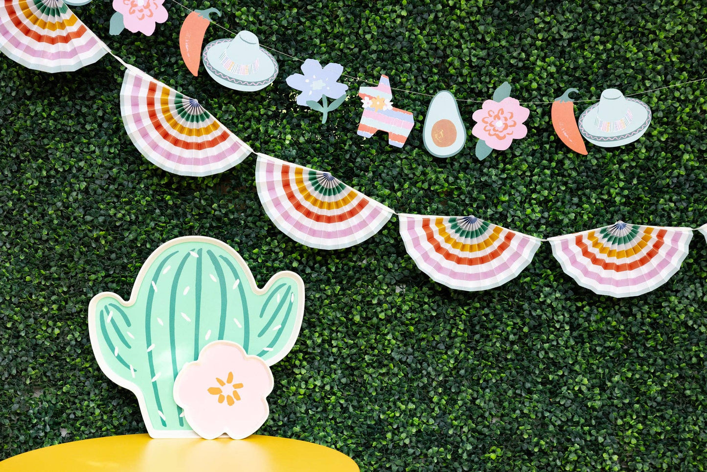 Fiesta Double-Sided Striped Fan Banner