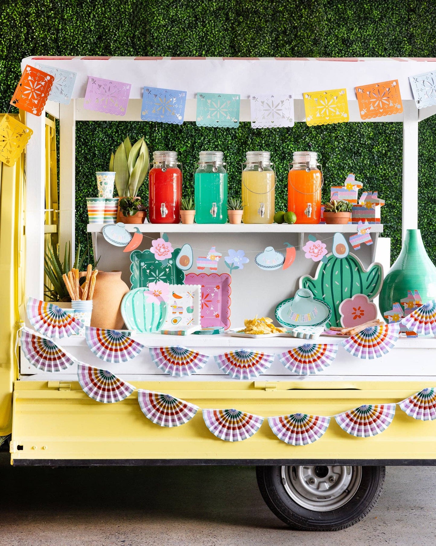 Fiesta Papel Picado Multicolor Banner