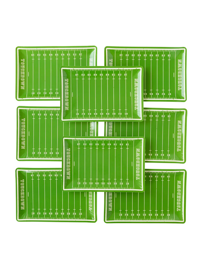 Football Field Paper Plates - 8pk