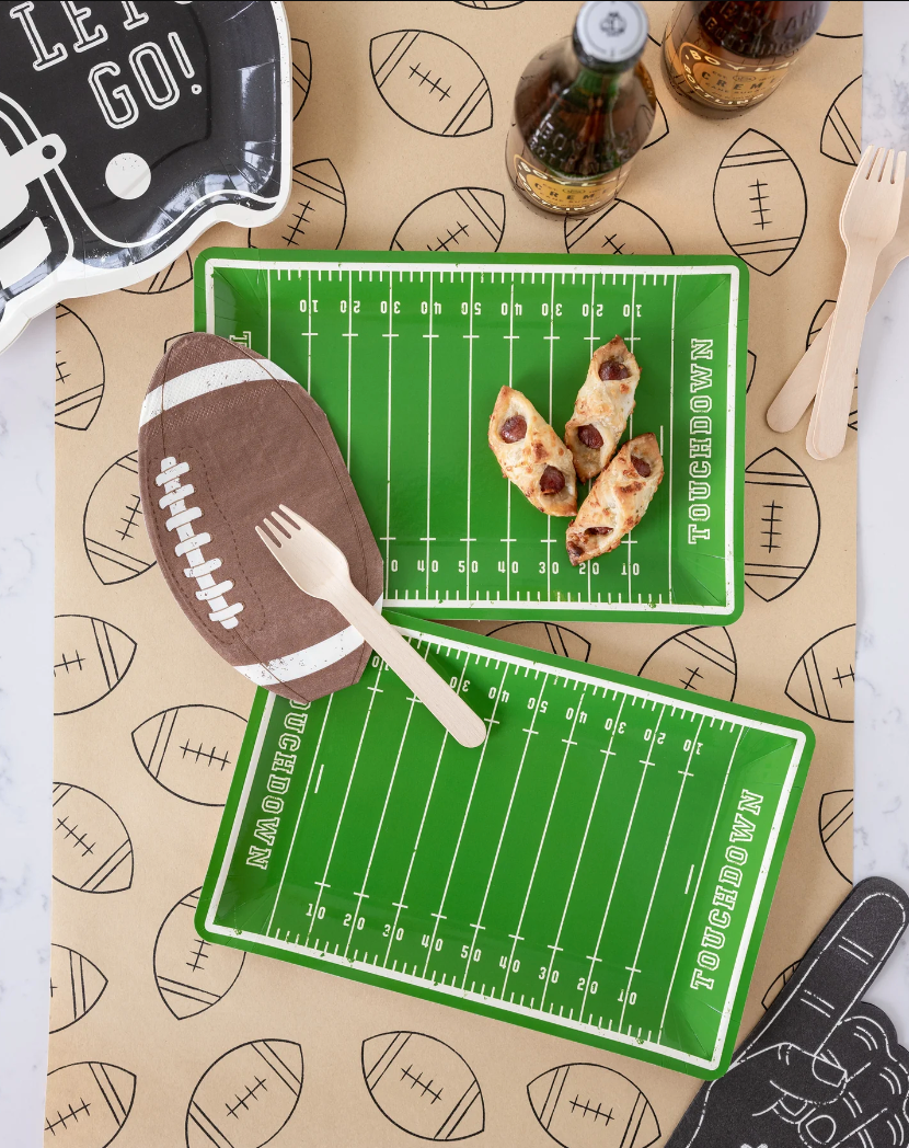 Football Shape Paper Party Napkins - 24pk