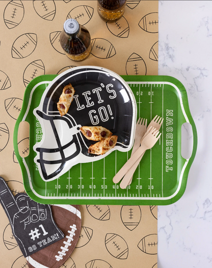 Let's Go Football Helmet Plates - 8pk