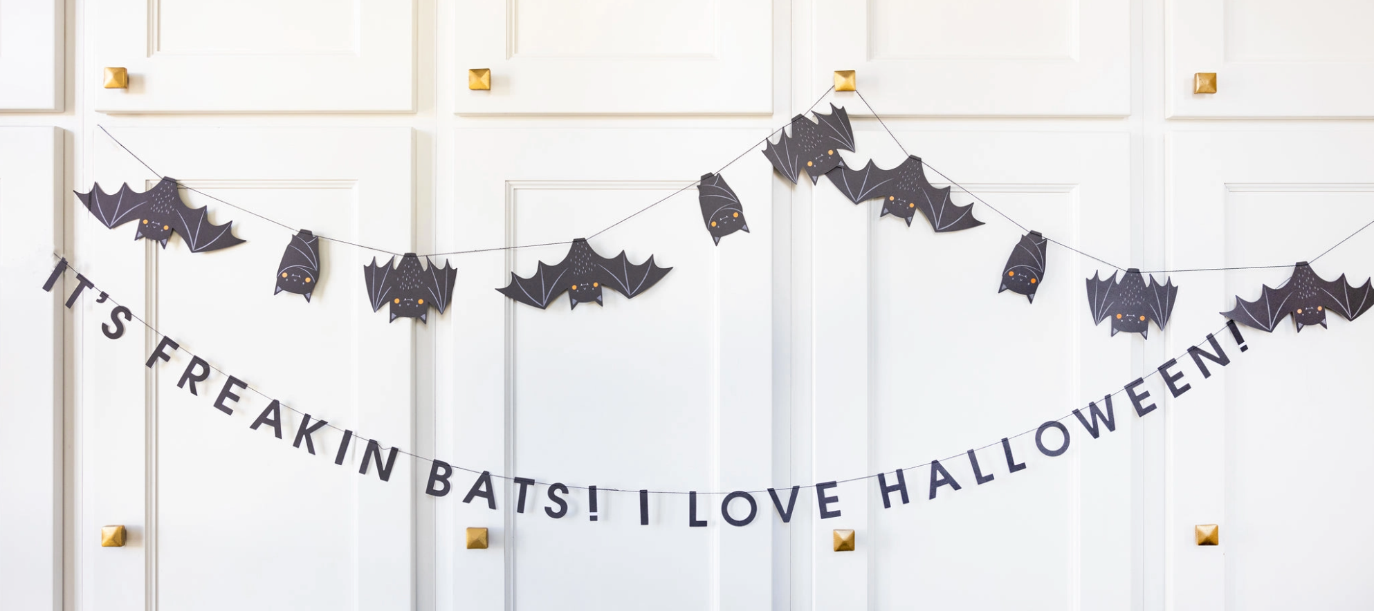 Freakin' Bats Halloween Bat Banner Set