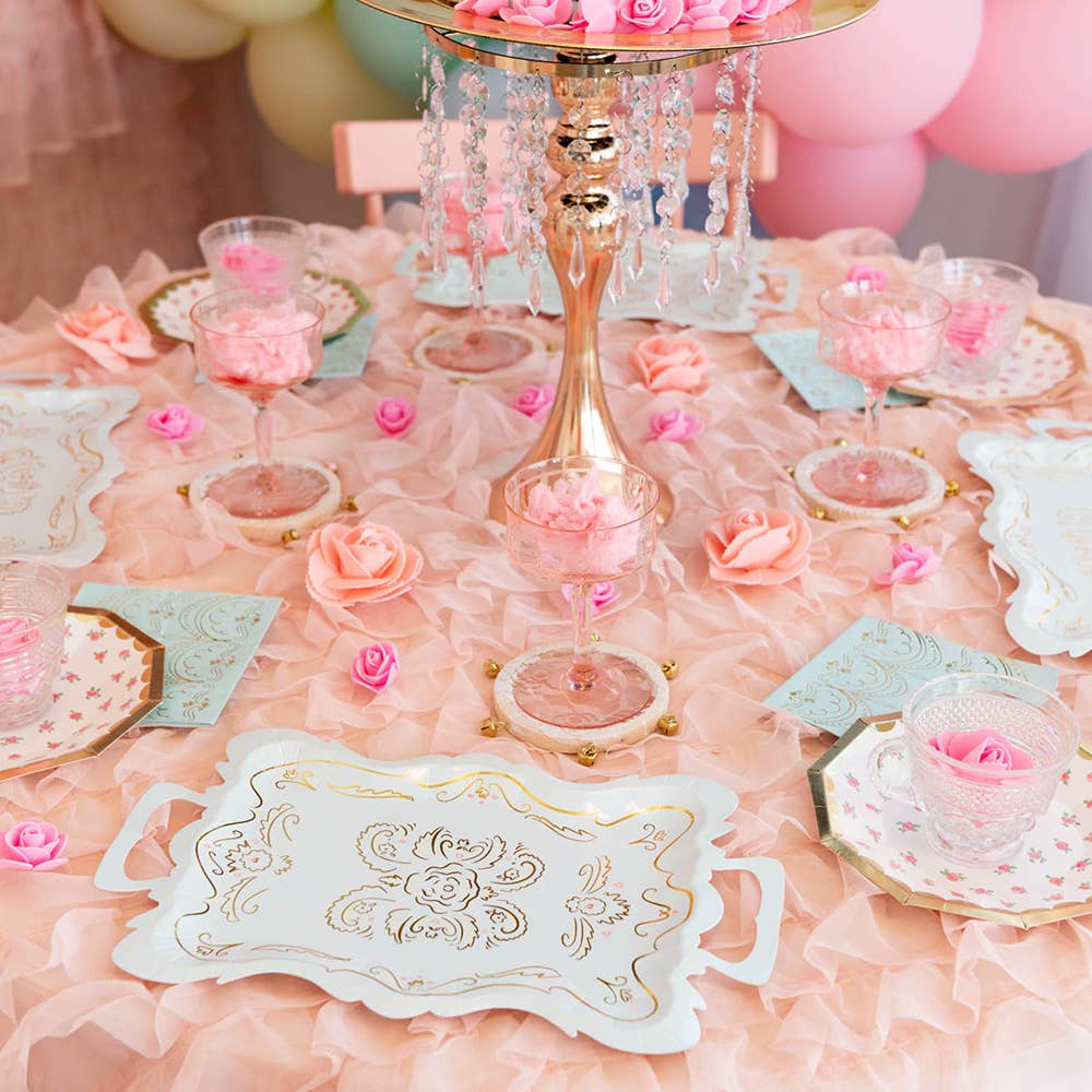 Let Them Eat Cake French Party Large Platter Plates - 8pk