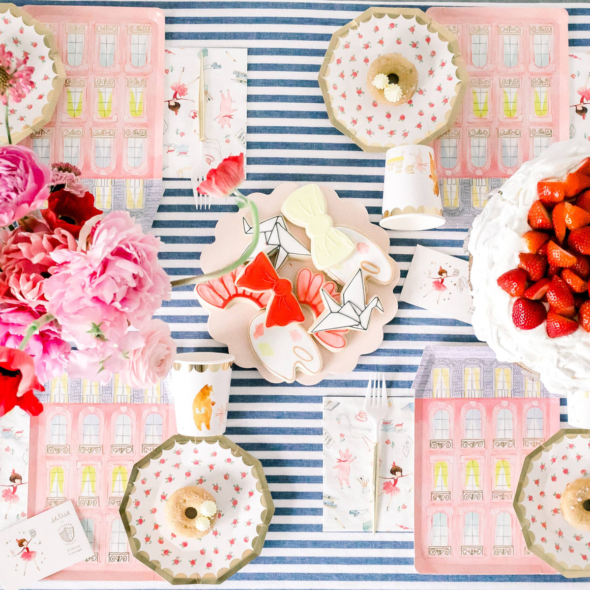 Tea Rose Small Paper Plates - 8pk