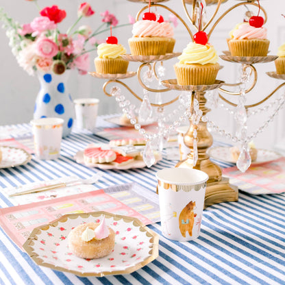 Tea Rose Small Paper Plates - 8pk