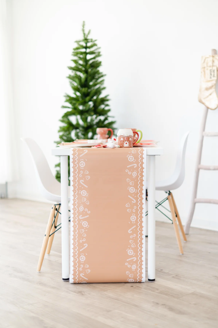 Gingerbread Holiday Table Paper Runner