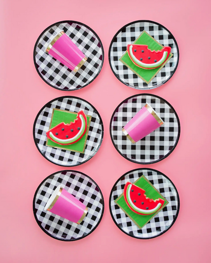 Gingham Farm Plaid Dinner Plates - 8 Pk.