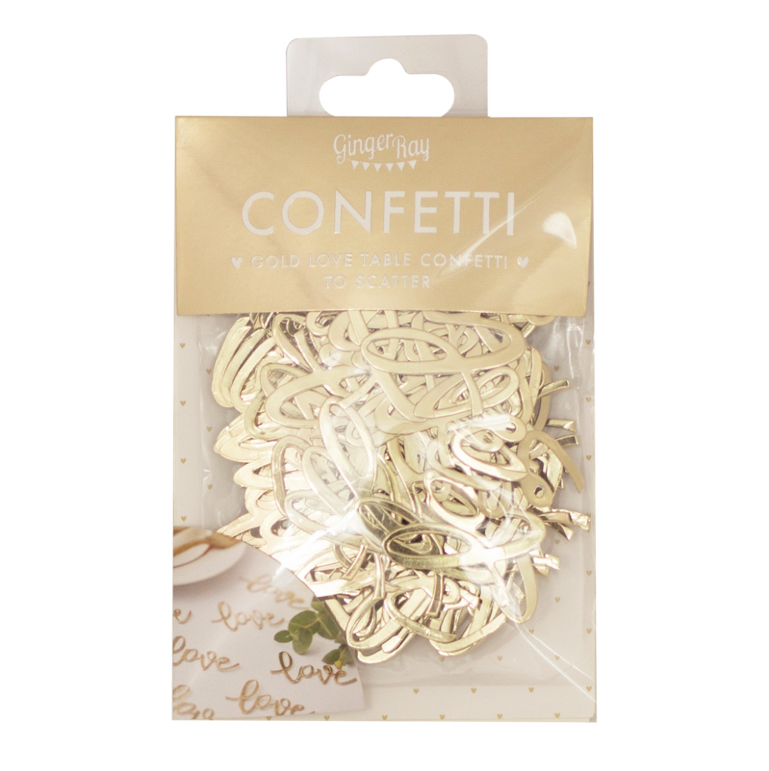 Gold Foiled Love Table Confetti