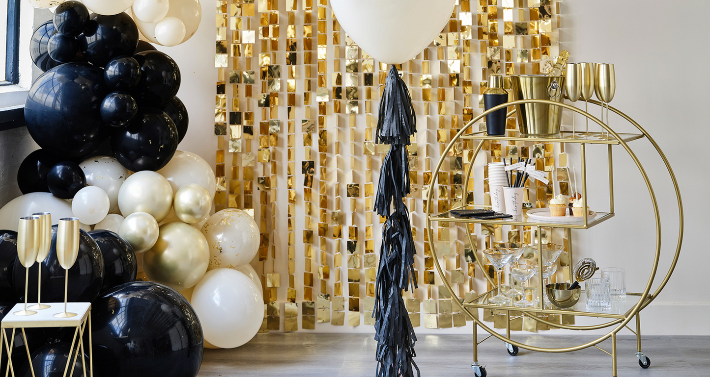 Champagne Gold Sequin Hanging Backdrop Party Decoration