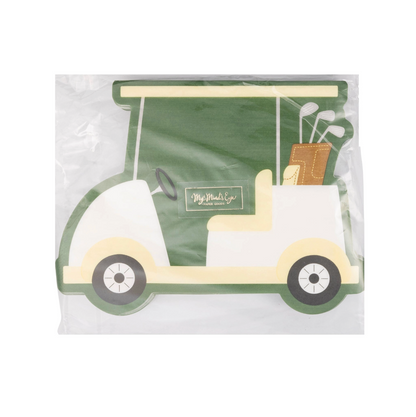 Golf Cart Shaped Paper Napkins - 24pk