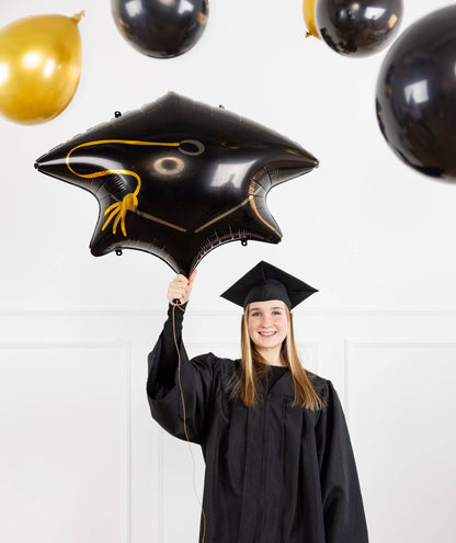 Graduation Cap Shaped Mylar Balloon