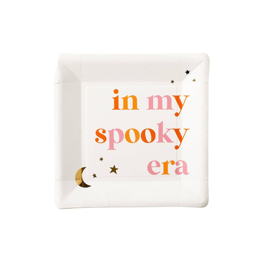 Halloween Spooky Era Square Paper Plates - 8pk