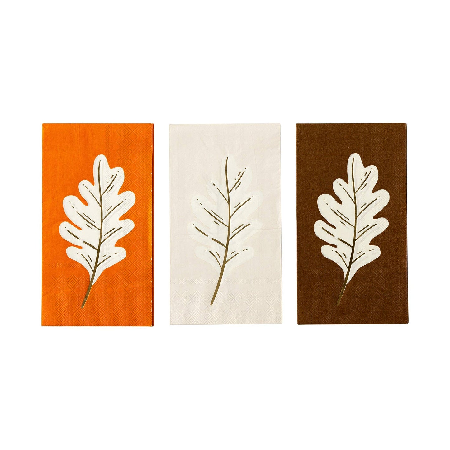 Harvest Oak Leaf Assorted Guest Towel Napkin Set - 18pk