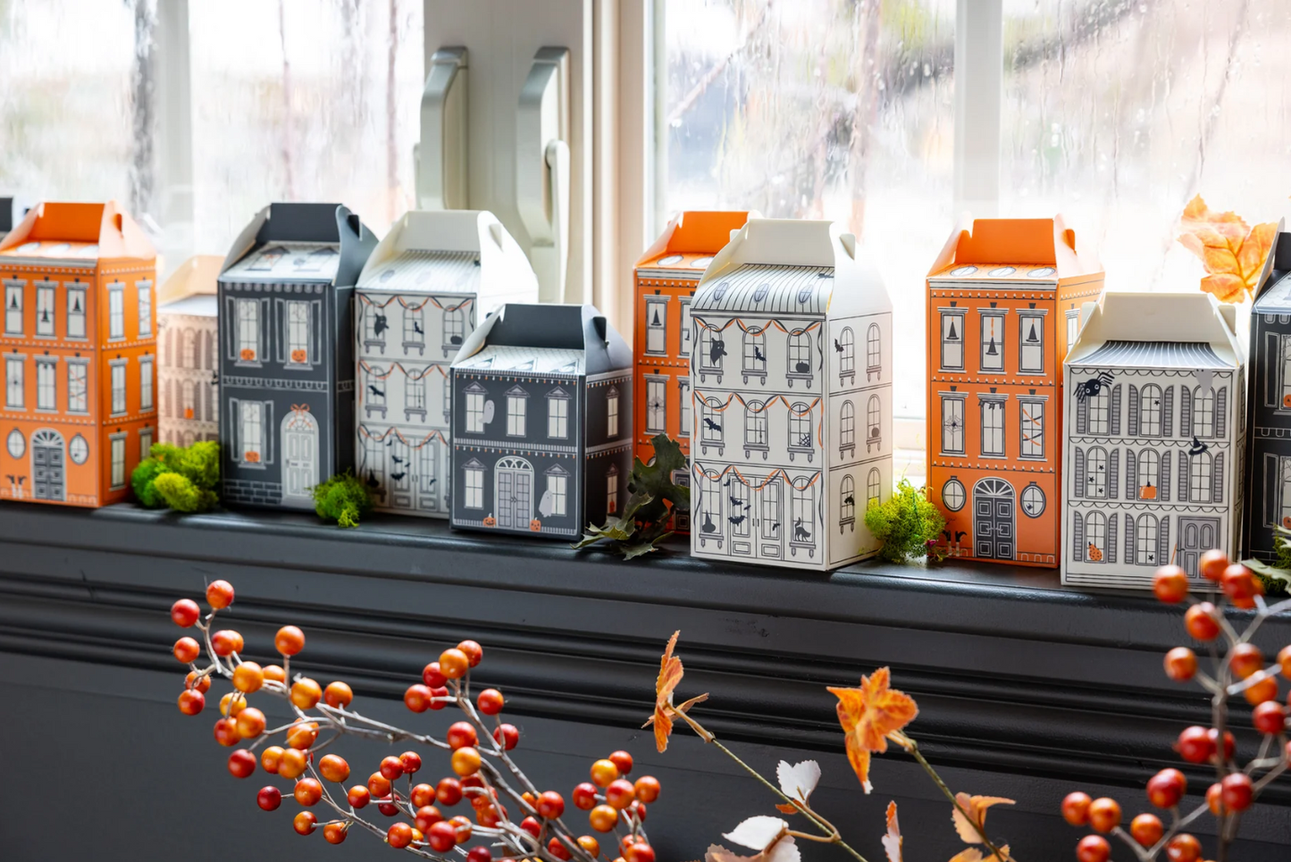 Halloween Village Party Favor Treat Boxes - 13pk
