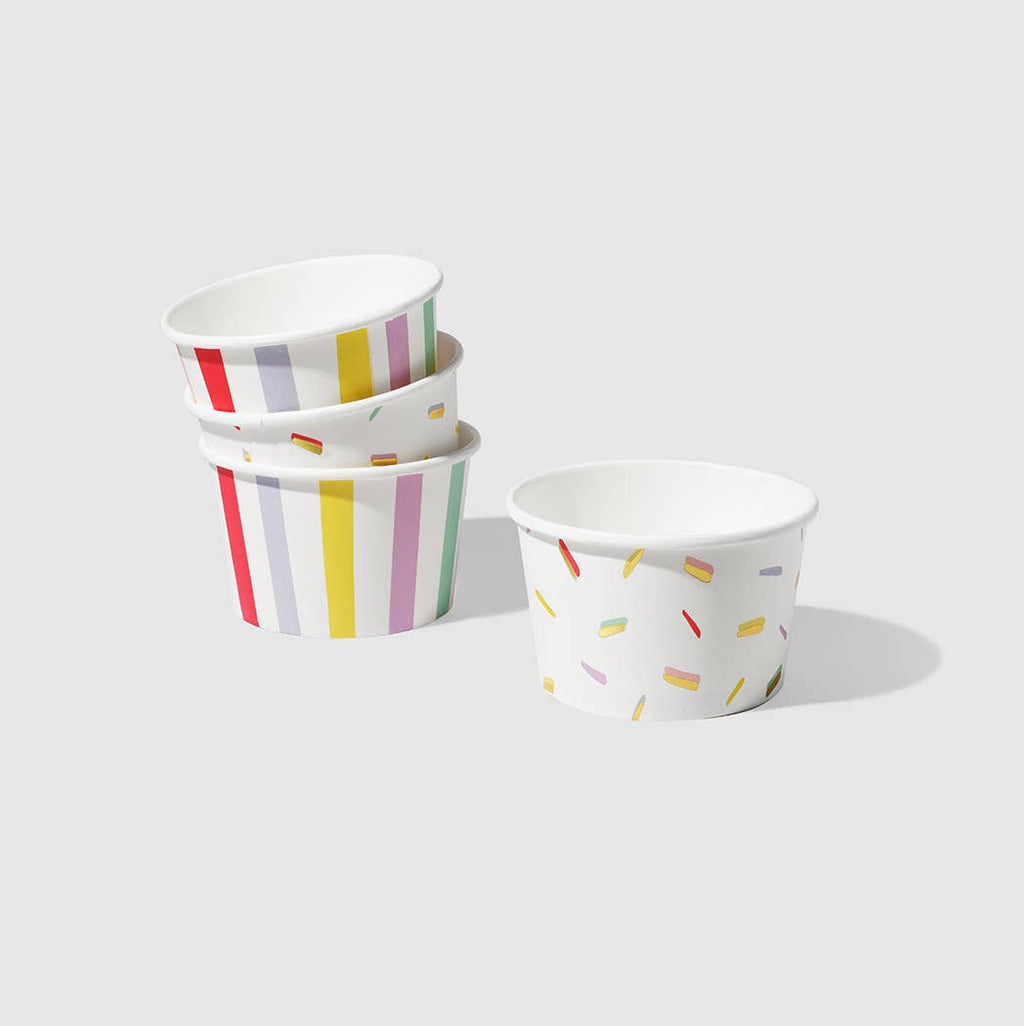 Assorted Ice Cream Party Treat Bowls - 10pk