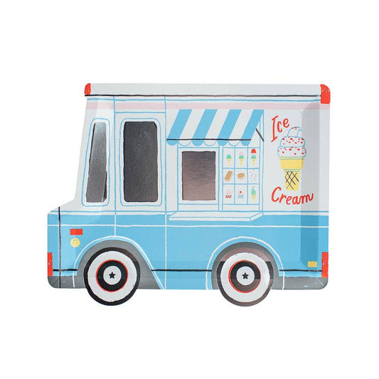 Ice Cream Truck Large Plates - 8 Pk.