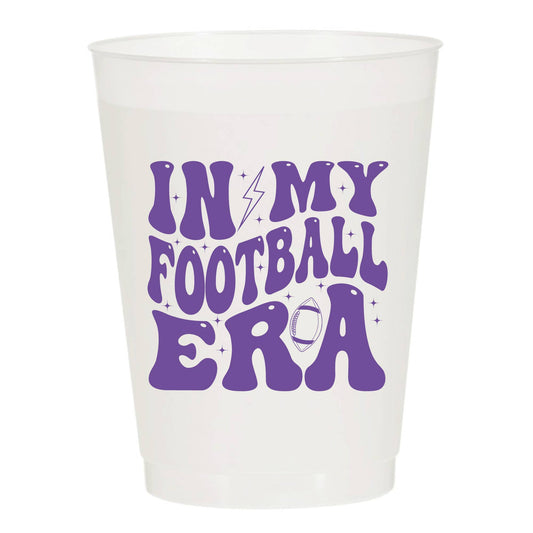 In My Football Era Reusable 16oz Frosted Cups - 6pk