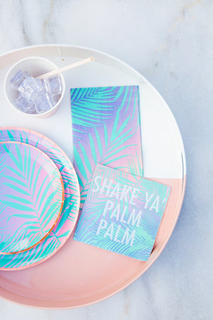 Shake Ya Palm Palm Dessert Plates - 8 Pk.