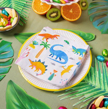 Dinosaur Party Large Paper Napkins - 20pk