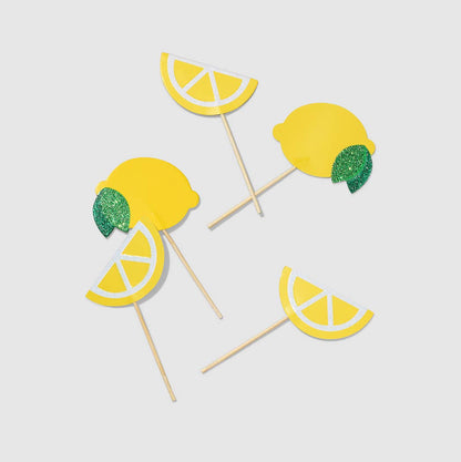 Lemon Cake / Cupcake Toppers - 10pk