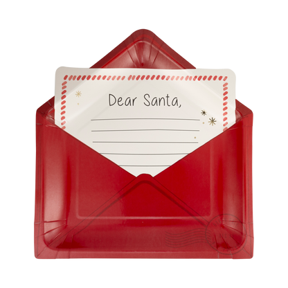 Letter to Santa Shaped Paper Plates - 8pk