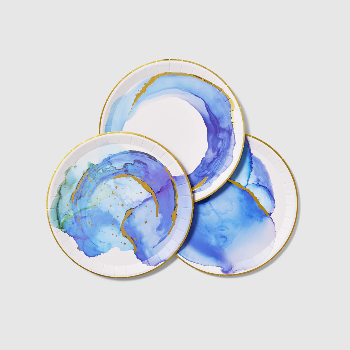 Ocean Watercolor Large Plates (10 per pack)