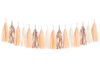 Peach & Rose Gold Tassel Garland Kit