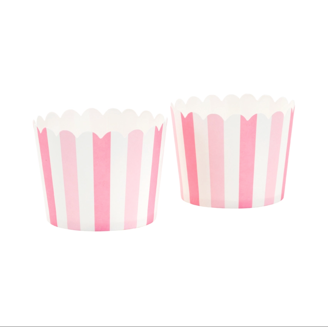 Pink Striped Treat Cups - 20pk