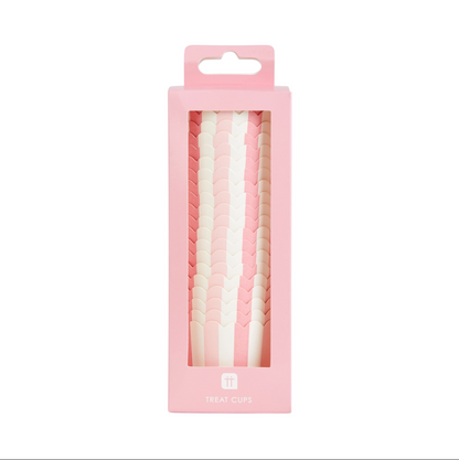 Pink Striped Treat Cups - 20pk