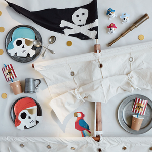 Pirate Ship Cup & Straws Set