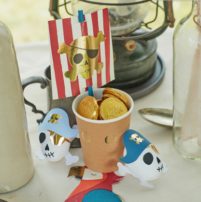 Pirate Ship Cup & Straws Set