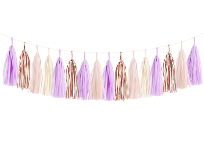 Lilac Rose Tassel Garland Kit