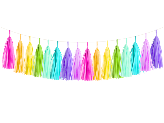 Rainbow Tassel Garland Kit