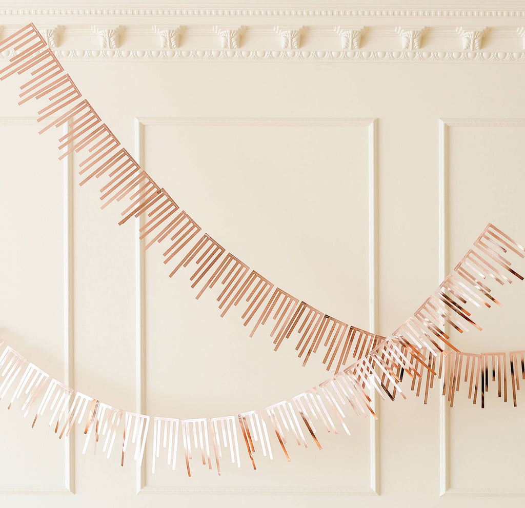 Rose Gold Cascade Paper Garlands - Set of 2