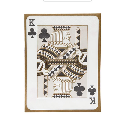 Playing Cards Large Napkins - 20pk